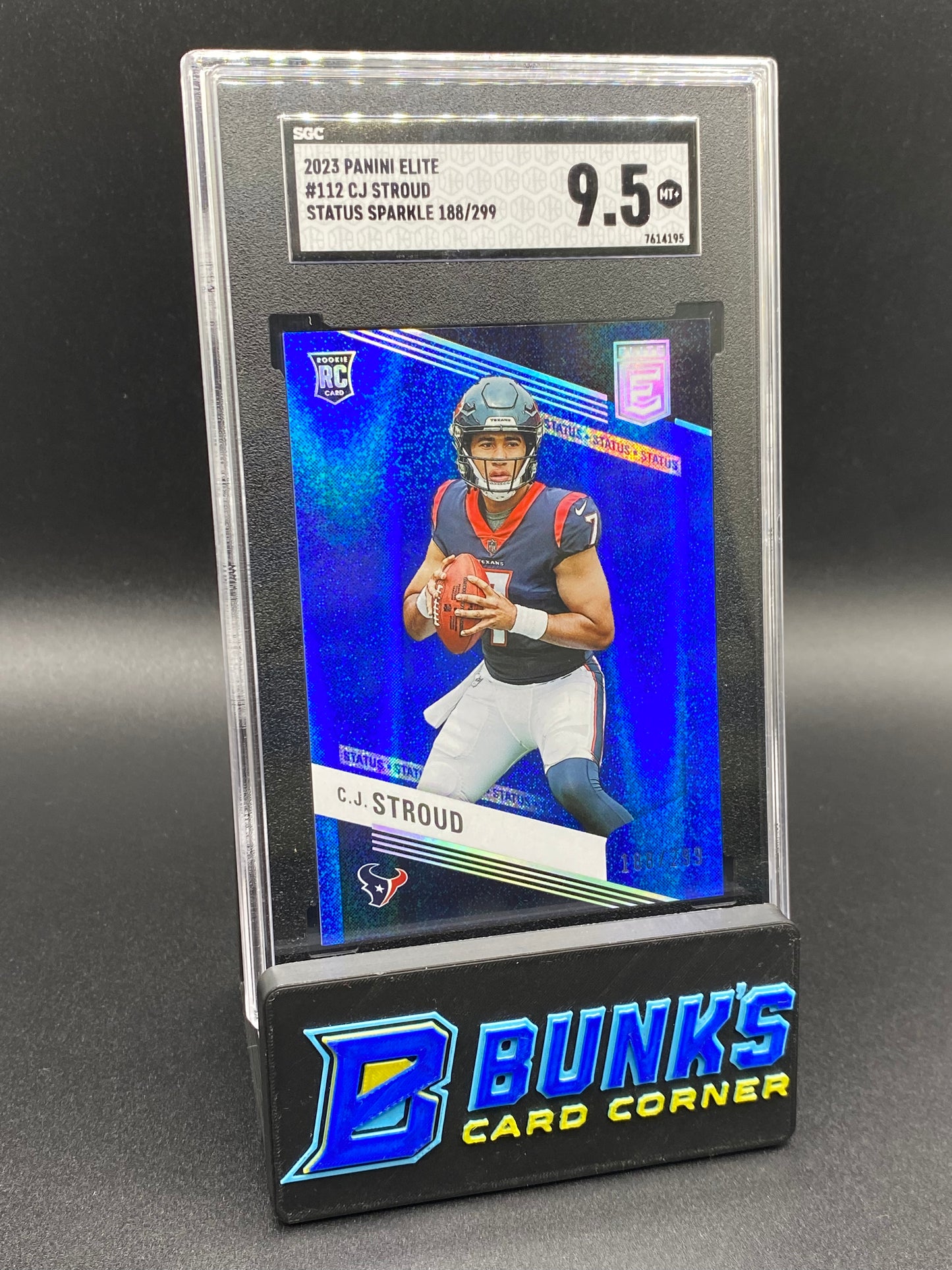 2023 CJ Stroud Staus Sparkle 188/299 SGC 9.5