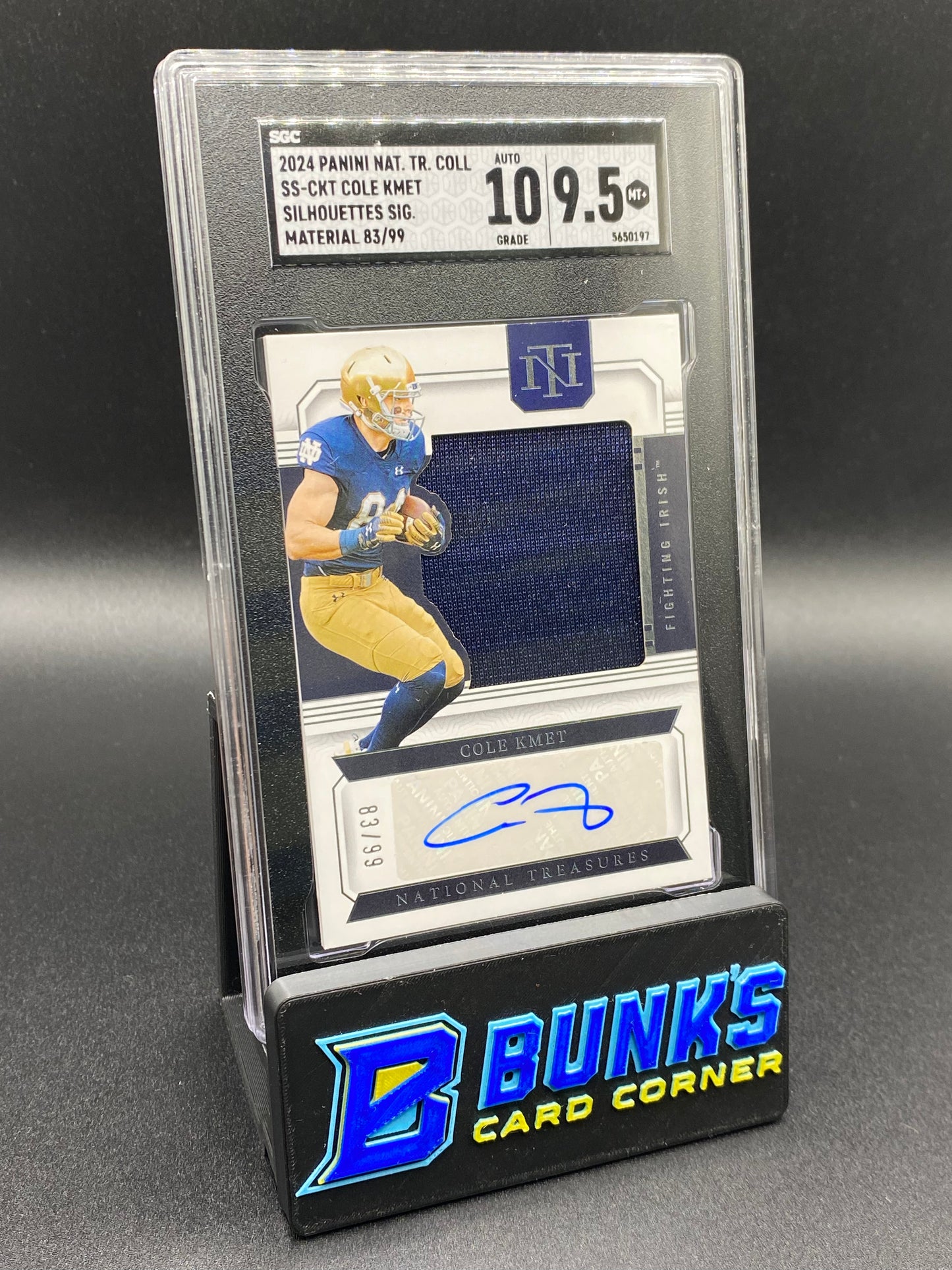 2024 Cole Kmet Silhouettes Sig Material 83/99 SGC 10/9.5