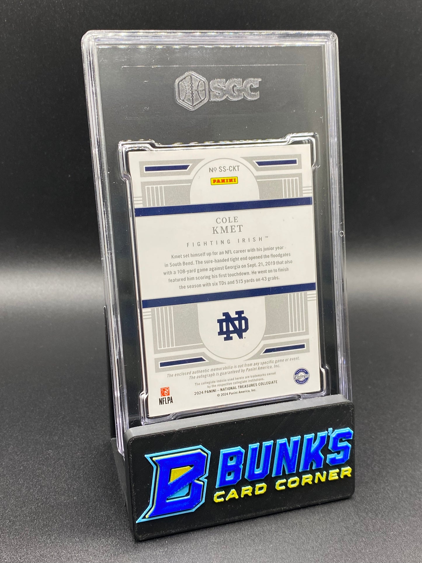 2024 Cole Kmet Silhouettes Sig Material 83/99 SGC 10/9.5