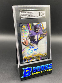 2023 Chuck Foreman Resurgence Sig White Geometric Ref. 6/15 SGC 10