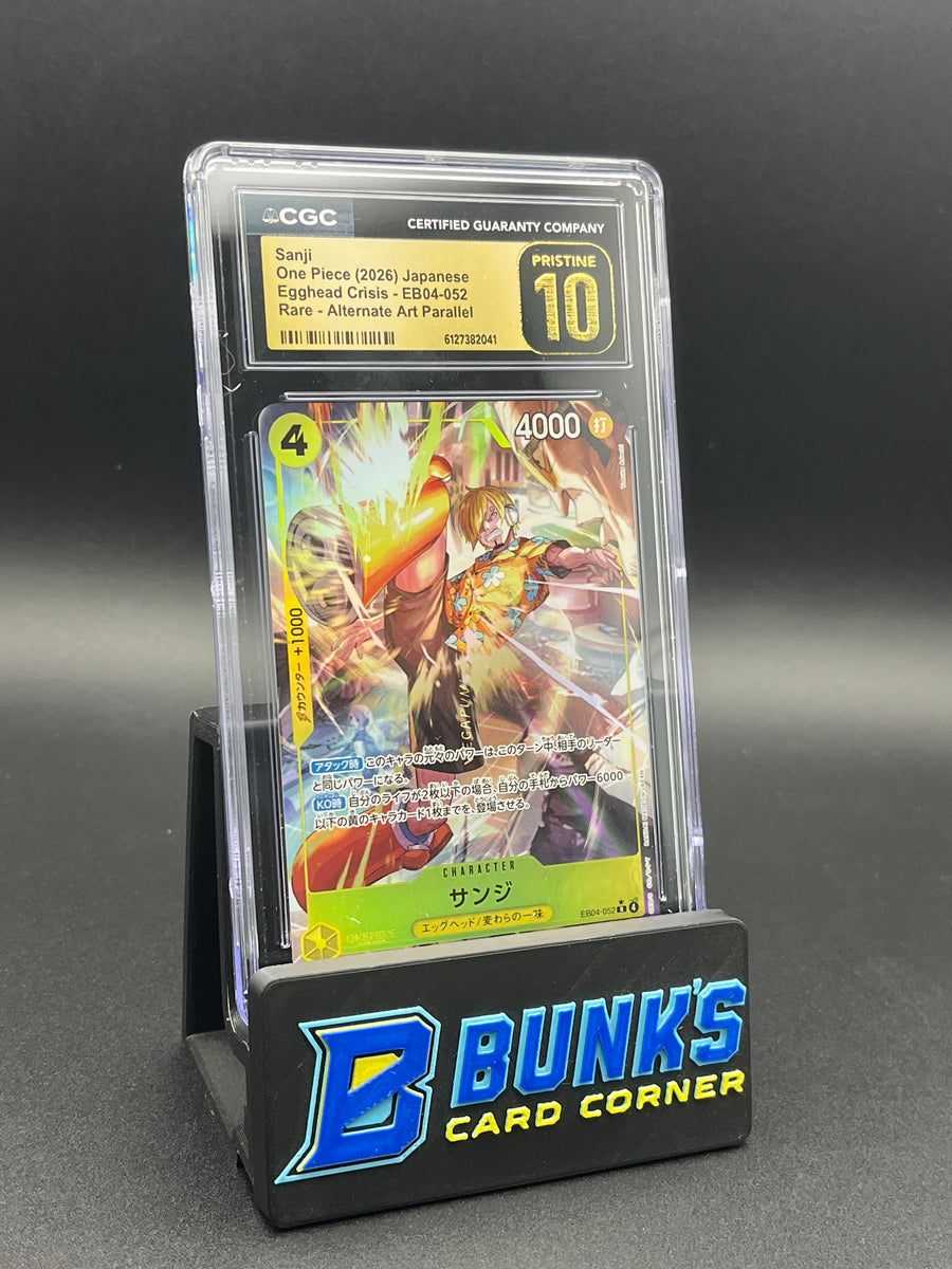 Sanji Rare Alternate Art Parallel EB04 Japanese CGC Pristine 10