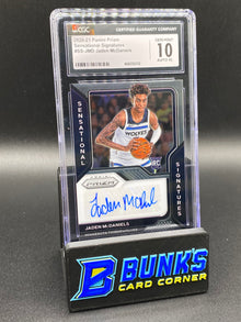 2020-21 Sensational Sig. Jaden McDaniels CGC 10/10