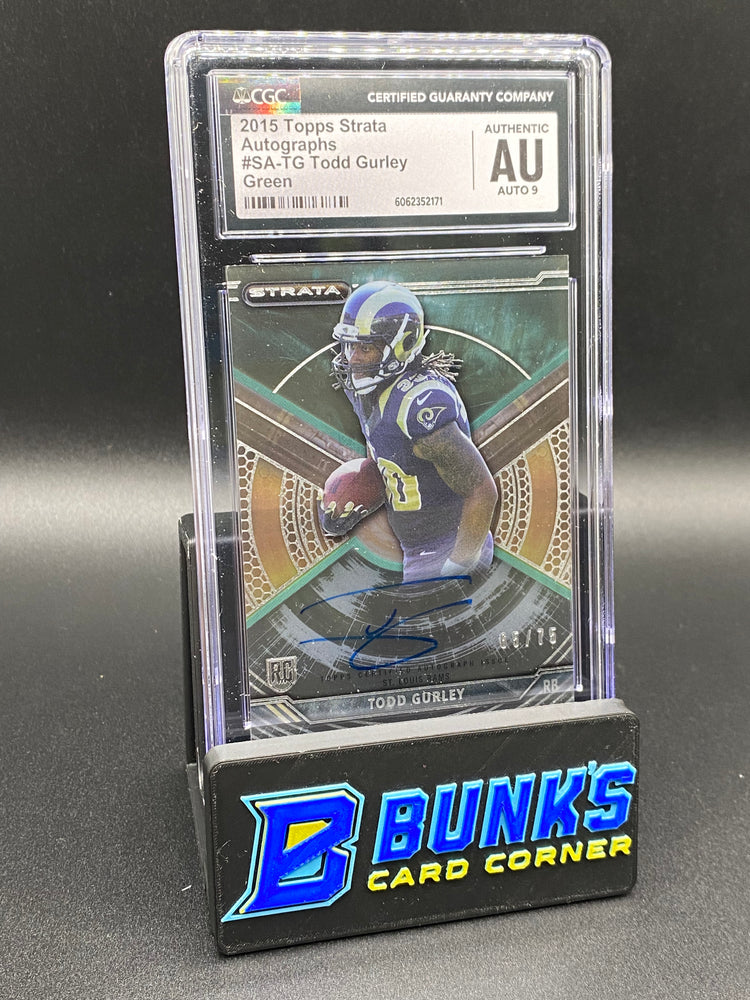 2015 Todd Gurley Green Auto CGC Authentic Auto 9 65/75