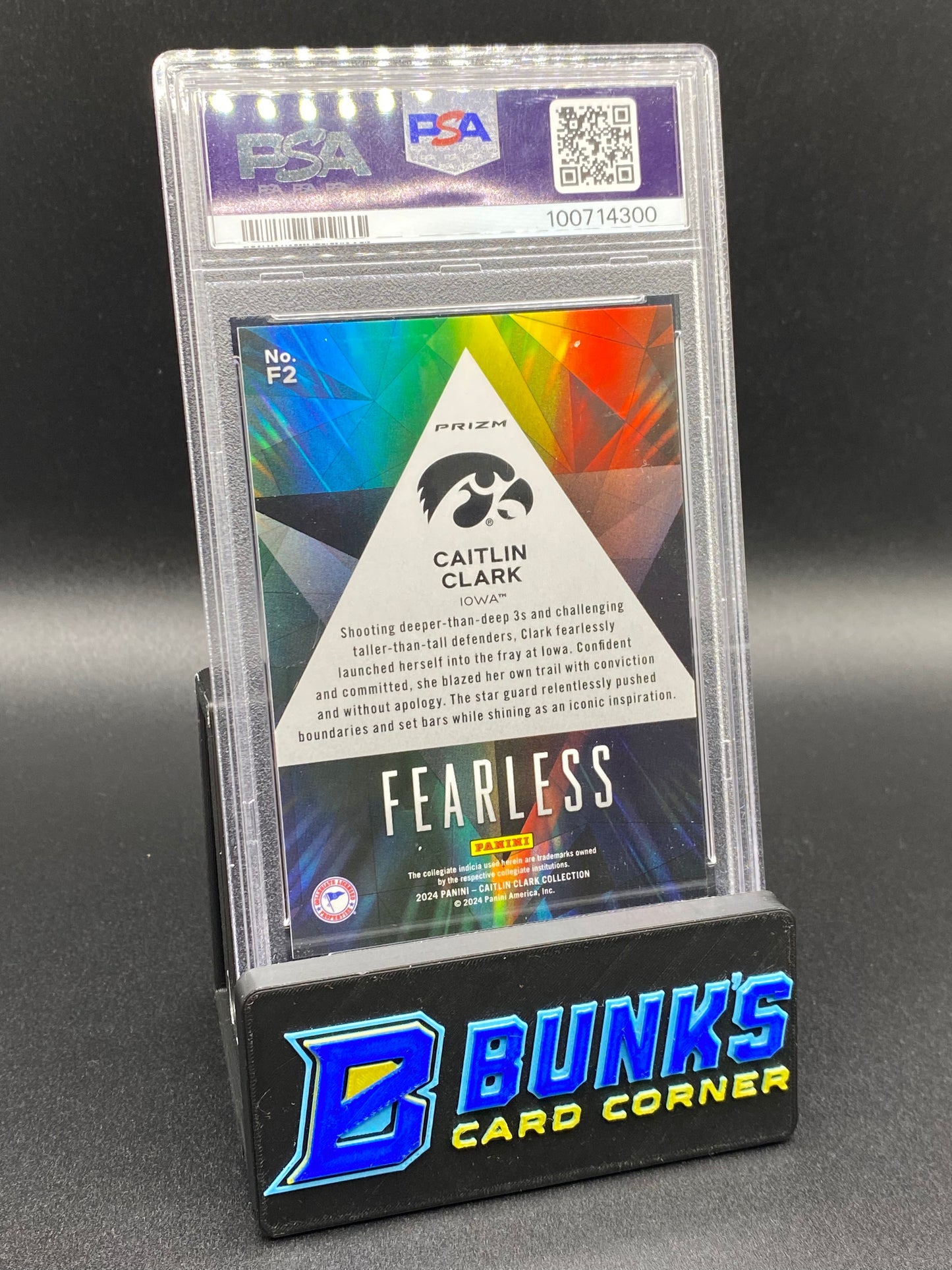 2024 Caitlin Clark Fearless PSA 10
