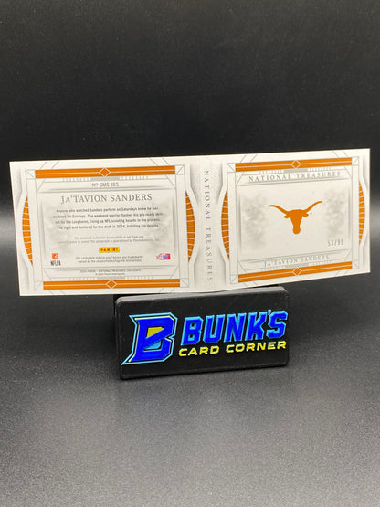 2024 Ja'Tavion Sanders National Treasures 53/99