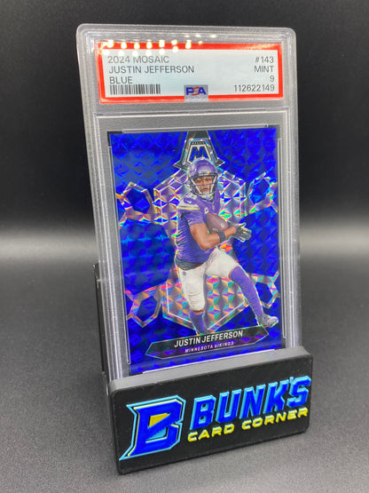 2024 Justin Jefferson Blue PSA 9