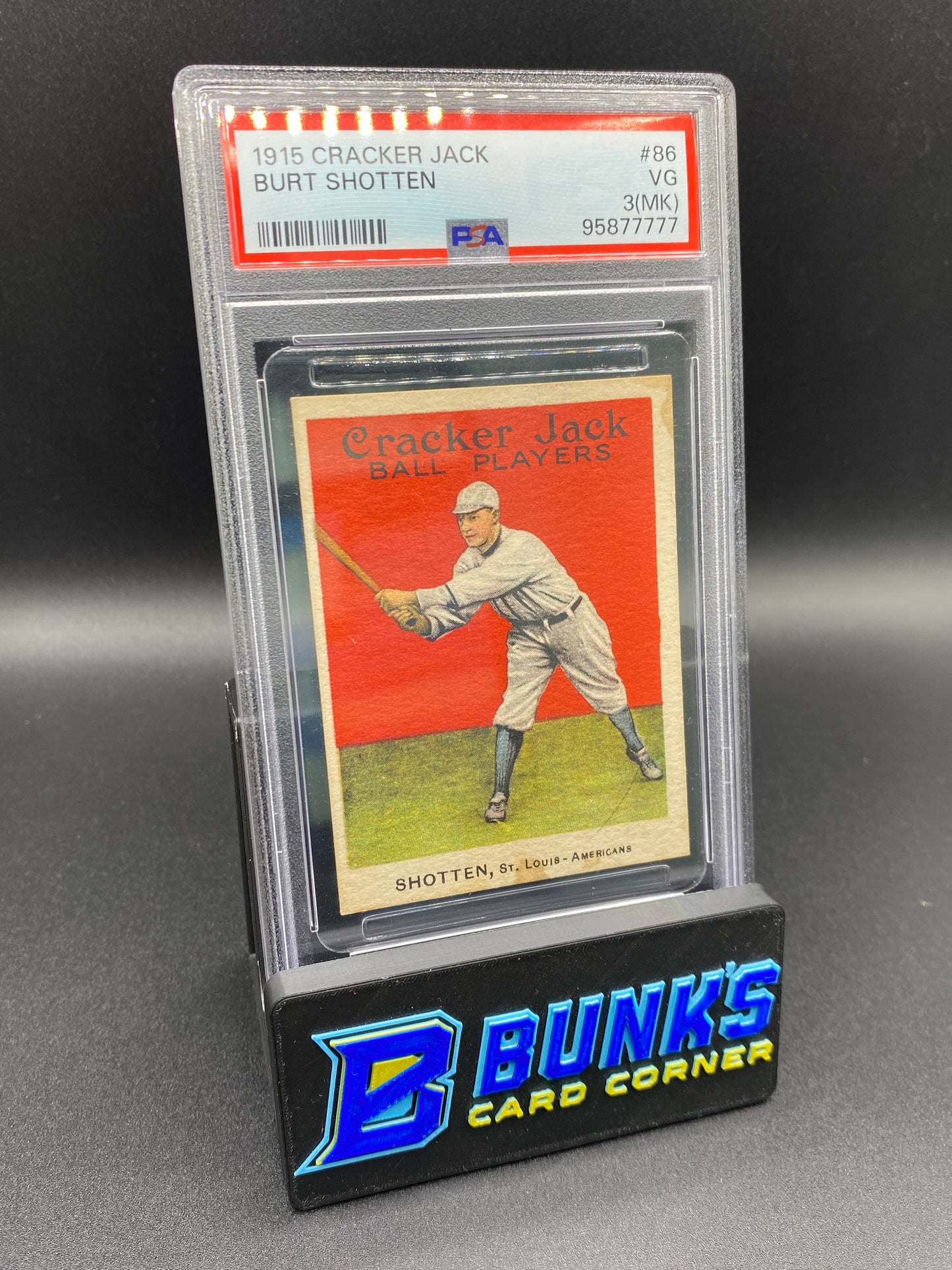 1915 Burt Shotten PSA 3