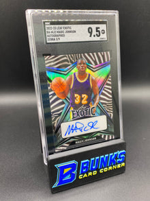 2022-23 Magic Johnson Auto Zebra 3/9 SGC 9.5