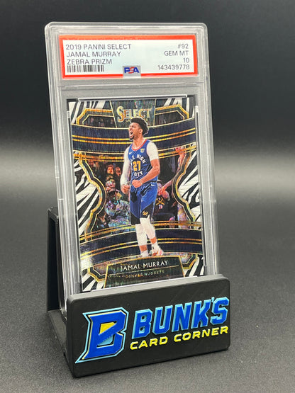 2019 Jamal Murray Zebra Prizm Select PSA 10