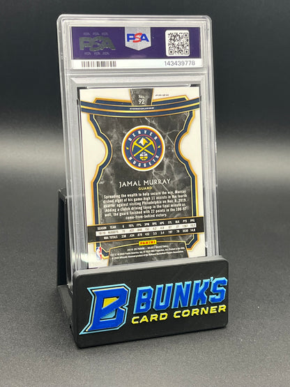 2019 Jamal Murray Zebra Prizm Select PSA 10