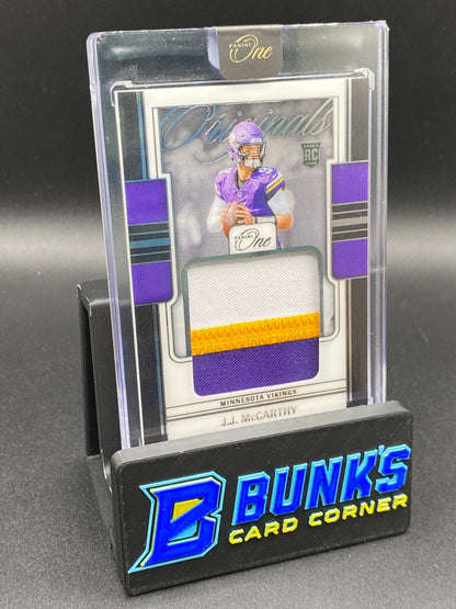 2024 JJ McCarthy Originals Patch Rc 13/99