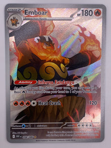 Emboar Illustration Rare White Flare NM