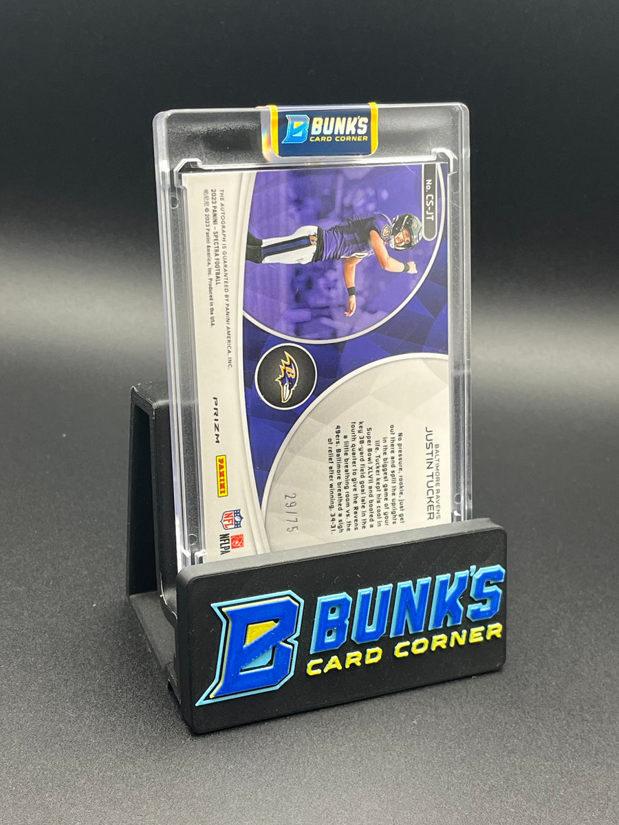 2023 Justin Tucker Spectra Champions Signatures 29/75