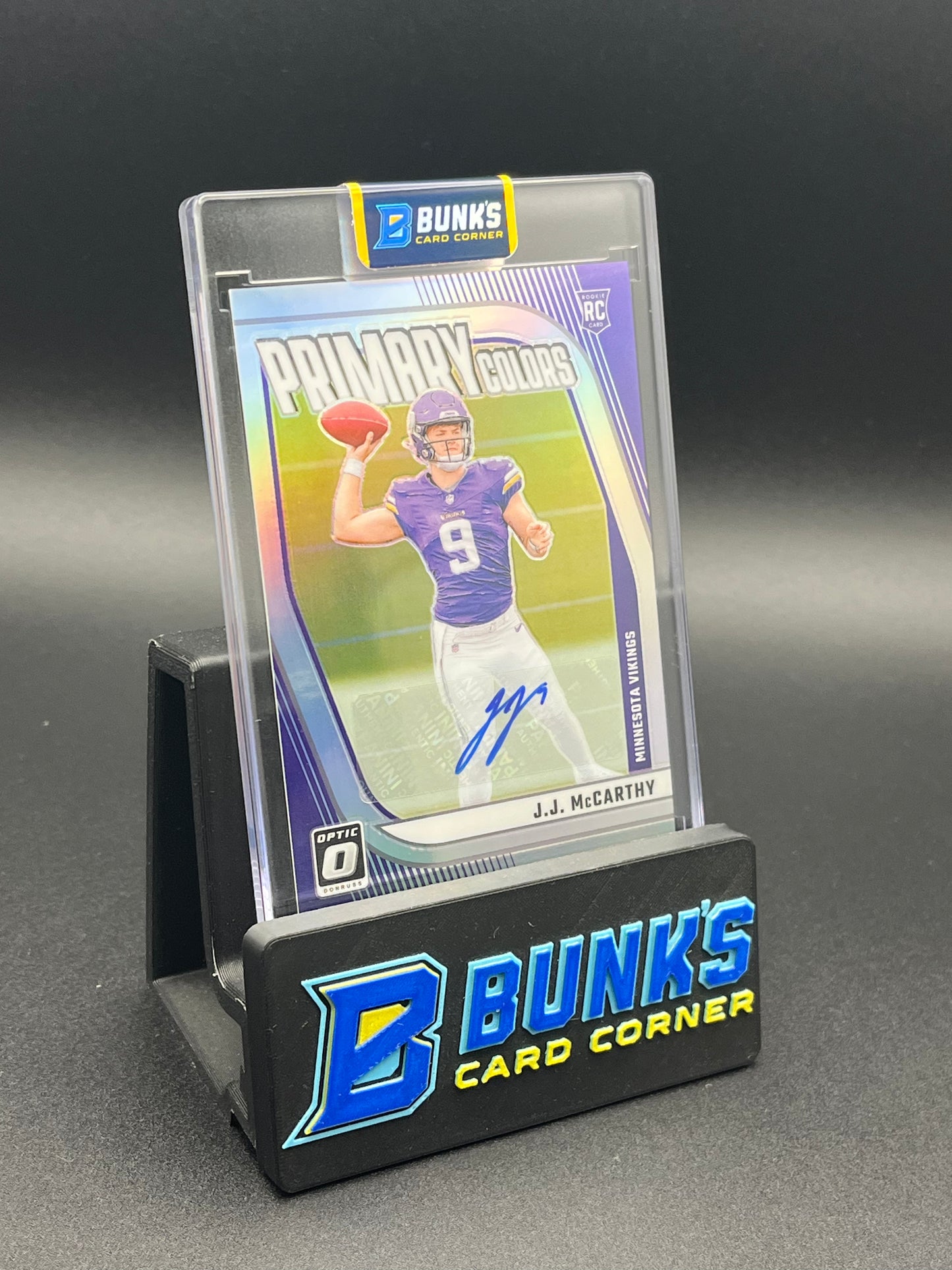 2024 JJ McCarthy Donruss Optic Auto RC 92/99