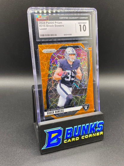 2024 Brock Bowers Lazer CGC 10