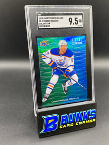 2023-24 Connor McDavid Color Flow Green/Blue SGC 9.5