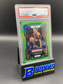 2023 Jalen Brunson Neon Green PSA 9 1/10