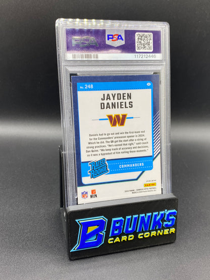 2024 Jayden Daniels Green Velocity PSA 9
