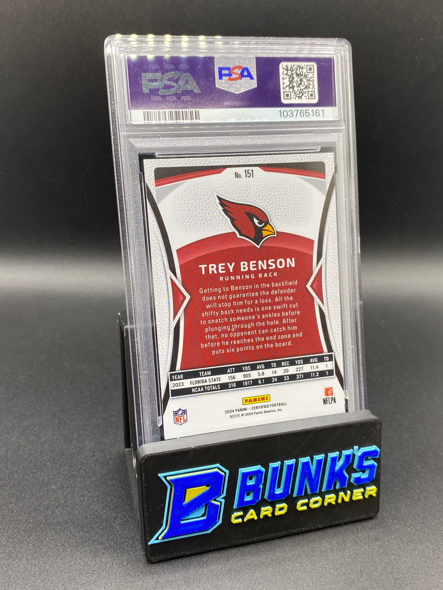 2024 Trey Benson Mirror Green FOTL PSA 8