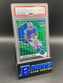 2021 Amon-Ra St. Brown Green Mosaic PSA 10