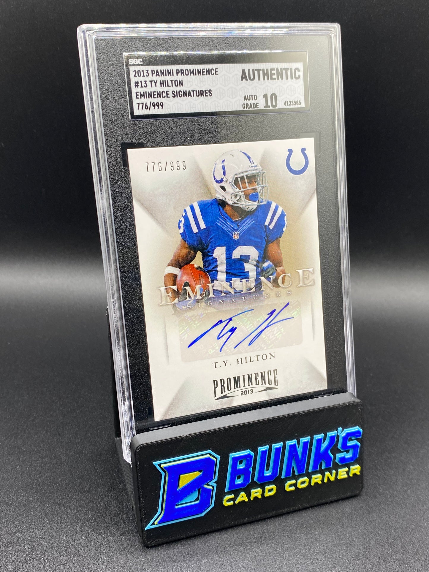 2013 TY Hilton Eminece Sig SGC Authentic