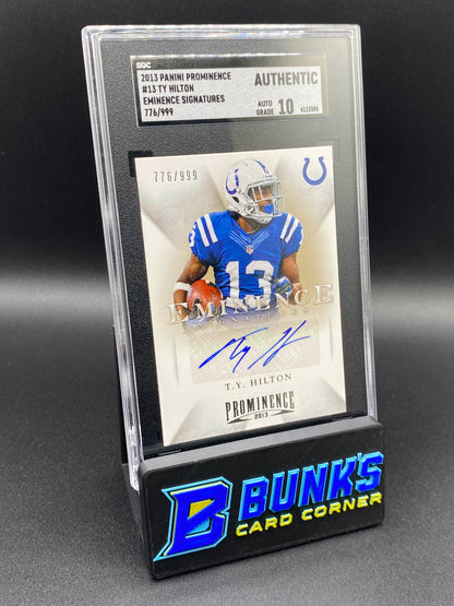 2013 TY Hilton Eminece Sig SGC Authentic