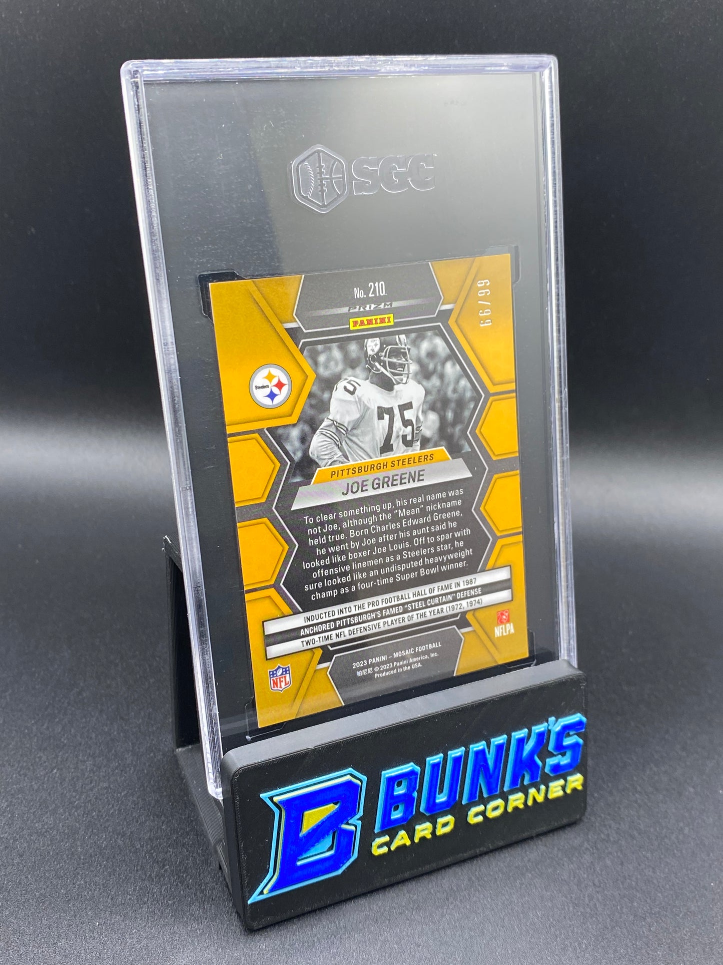 Joe Greene Blue Prizm SGC 10 66/99