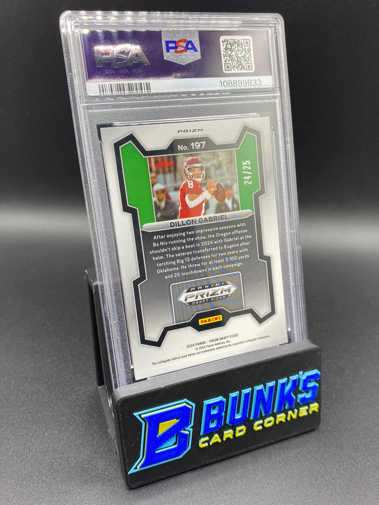2024 Dillon Gabriel Green Pulsar PSA 9