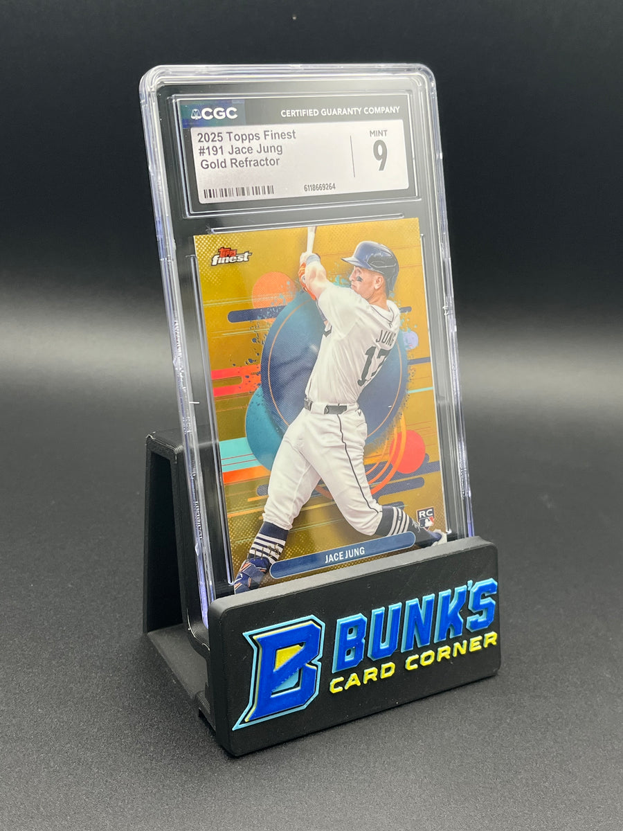 2025 Jace Jung Gold Refractor Topps Finest CGC 9 RC 7/25