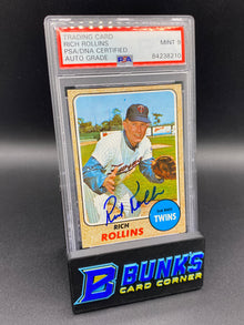 Rich Rollins Auto Grade PSA 9
