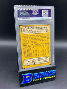 Rich Rollins Auto Grade PSA 9