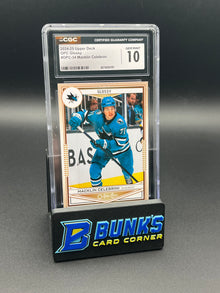 2024-25 Macklin Celebrini OPC Glossy Upper Deck CGC 10