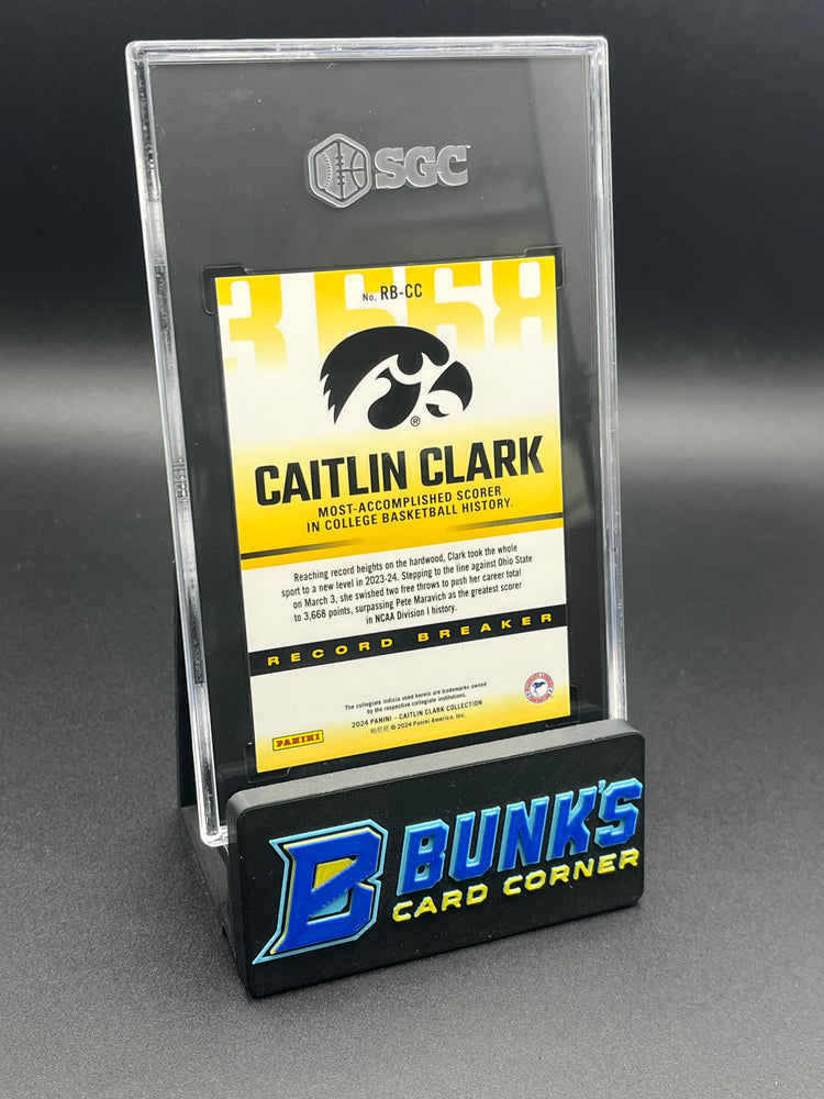 2024 Caitlin Clark Record Breaker SGC 10
