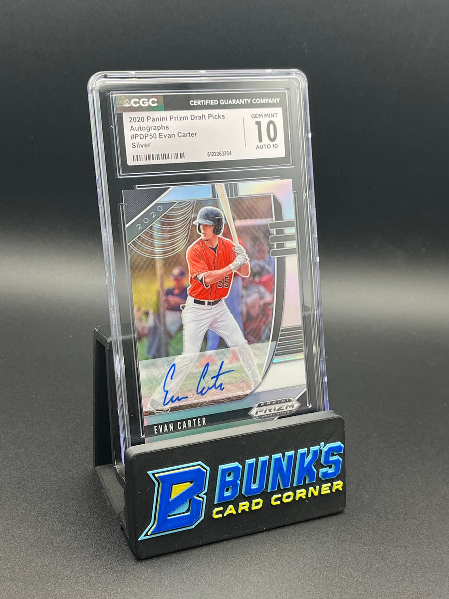 2020 Evan Carter Silver Autographs CGC 10 Auto 10