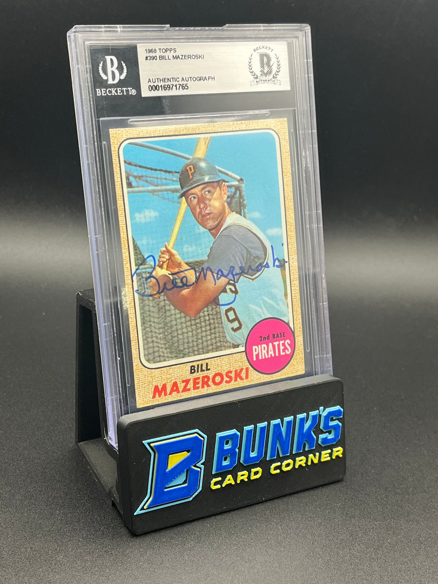 1968 Bill Mazeroski Authentic Auto Topps Beckett