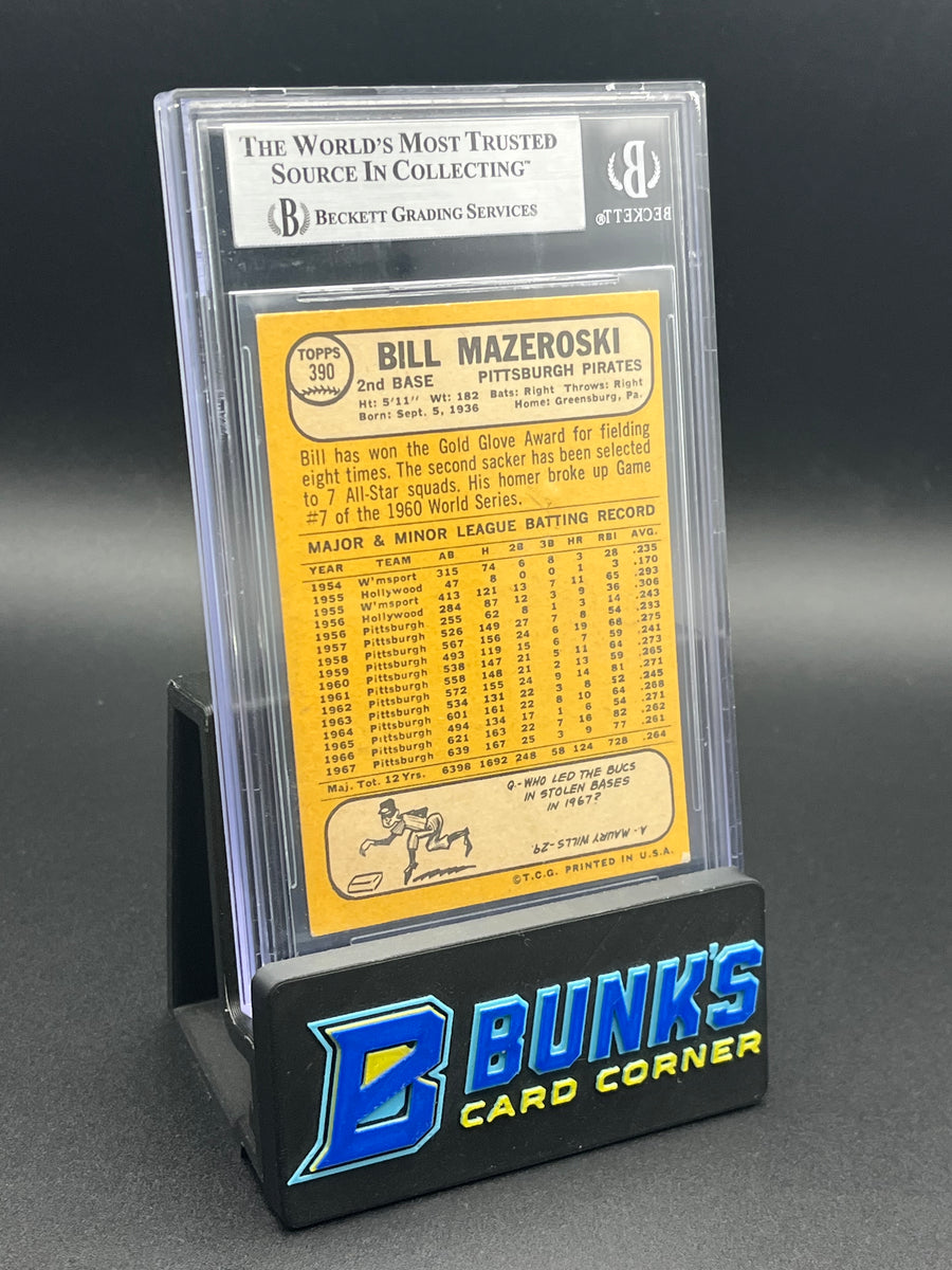 1968 Bill Mazeroski Authentic Auto Topps Beckett