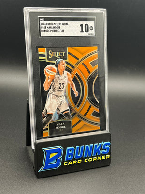 2024 Maya Moore Orange Ice Prizm SGC 10 87/125
