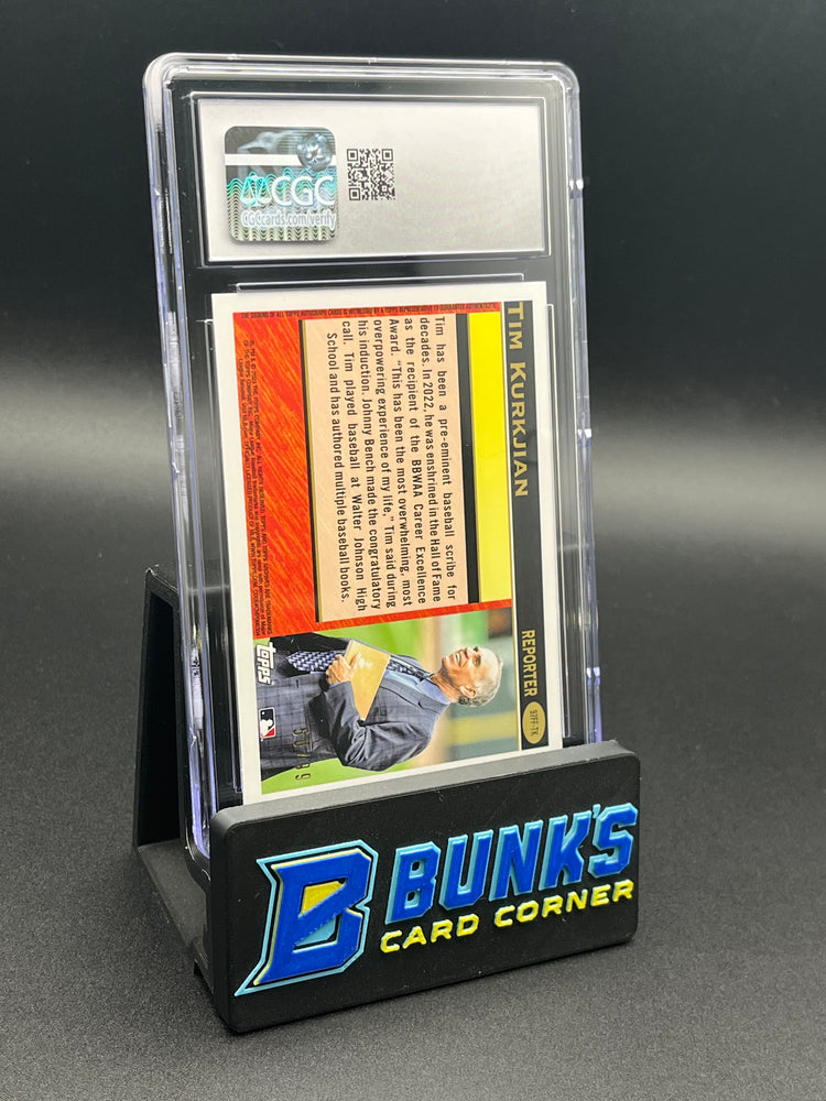 2023 Tim Kurkjian Green Foil Fan Favorites Autographs CGC AU Auto 10 50/99