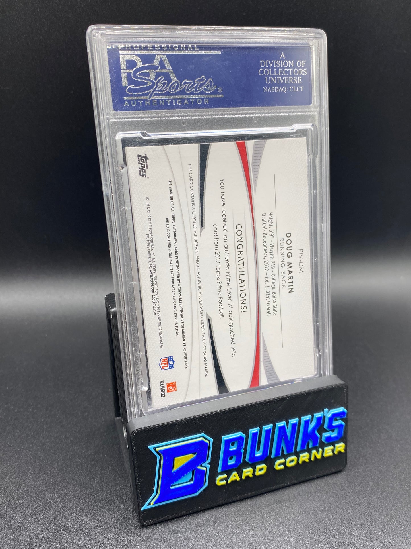 2012 Doug Martin Level IV Auto Relics PSA 10 4/15