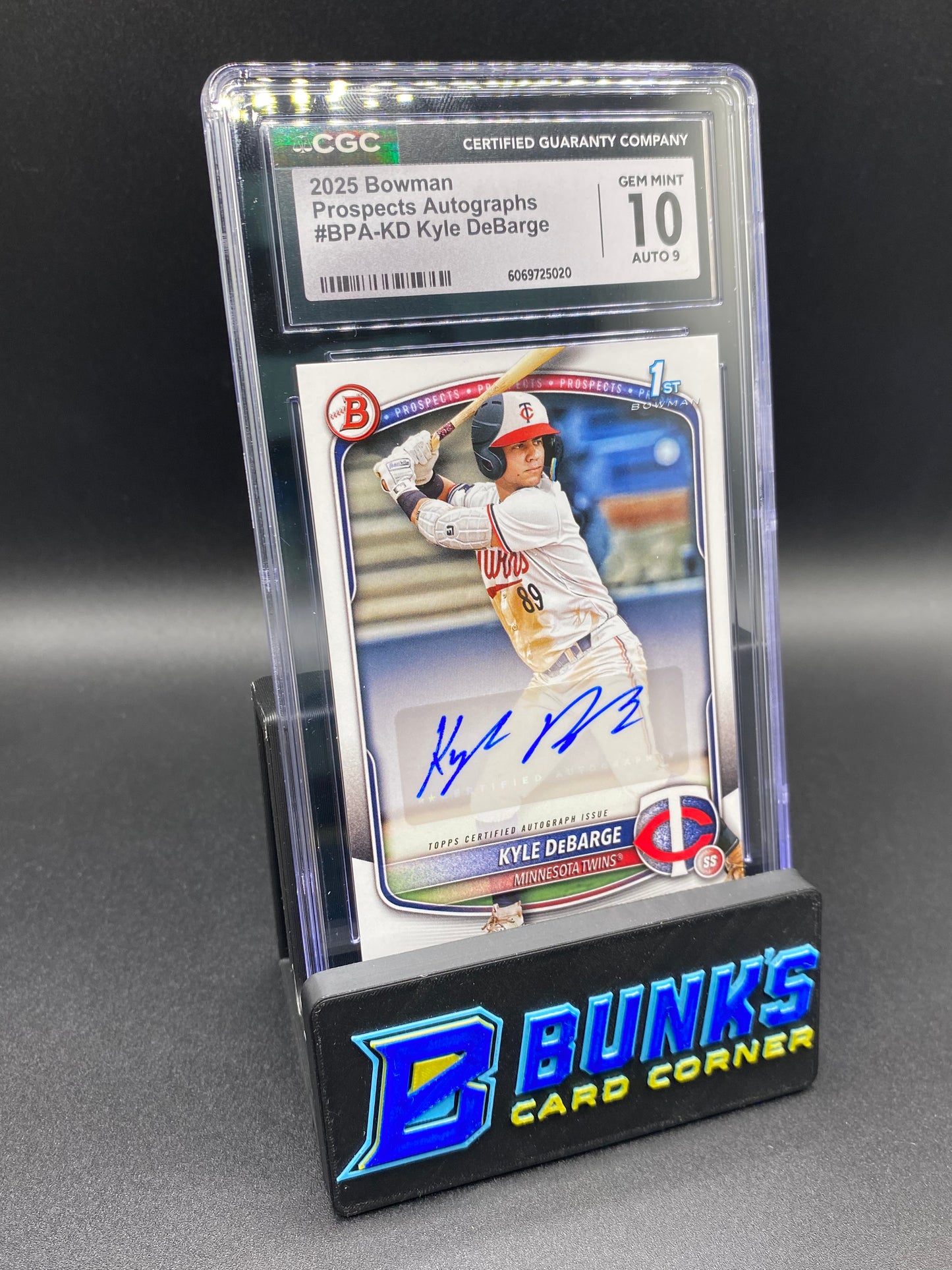2025 Kyle DeBarge Prospects Auto CGC 10/9