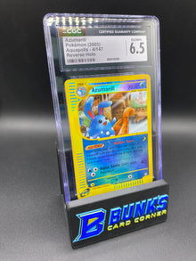 Azumarill Reverse Holo E-Reader CGC 6.5