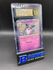 Wigglytuff Shiny Rare Paldean Fates CGC PRISTINE 10