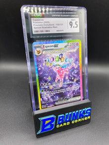 Espeon Ex SIR Prismatic Evolutions CGC 9.5