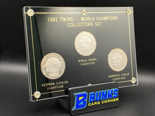 1991 Twins World Champions Collectors Set Silver Coins