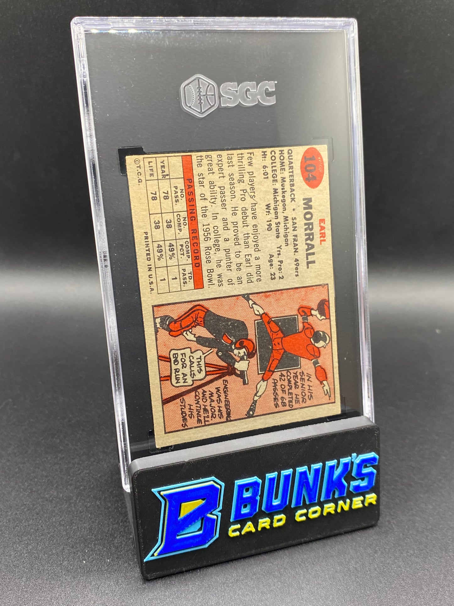 1957 Earl Morrall SGC 3