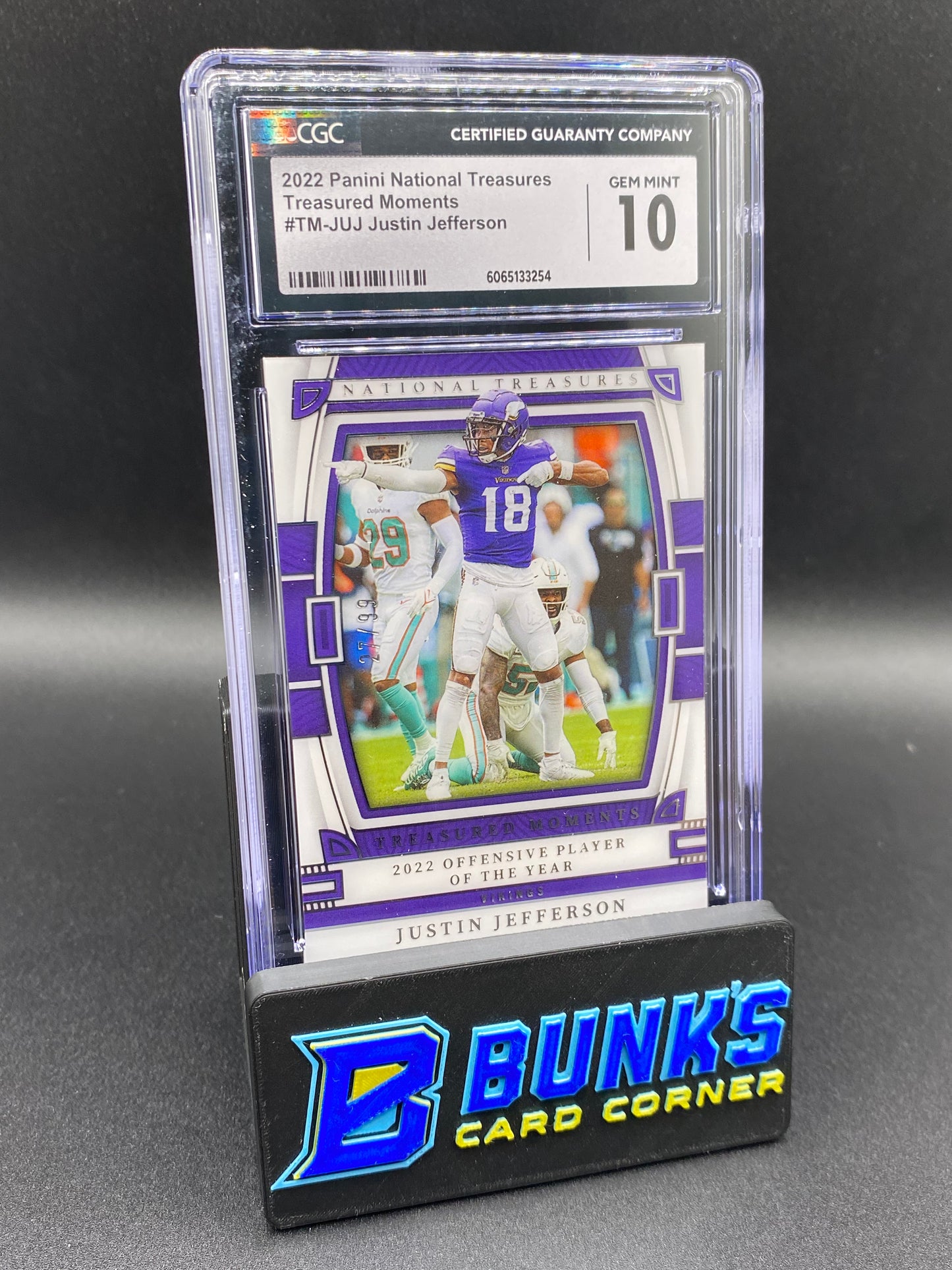 2022 Justin Jefferson Treasured Moments CGC 10 27/99