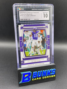 2022 Justin Jefferson Treasured Moments CGC 10 27/99