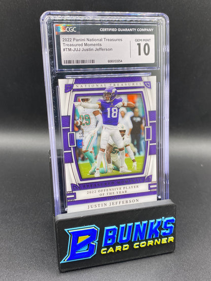 2022 Justin Jefferson Treasured Moments CGC 10 27/99