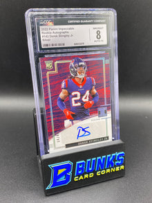 2022 Derek Stingley Jr. Silver Auto SGC 8/10 Rc 4/49