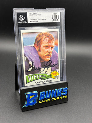 1975 Gary Larsen Authentic Auto Beckett